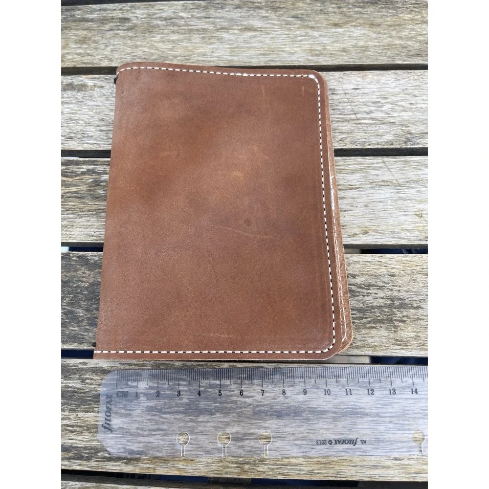 Foxy Fix‎ Leather Traveler's Notebook Standard Brown Cover TN Handmade USA